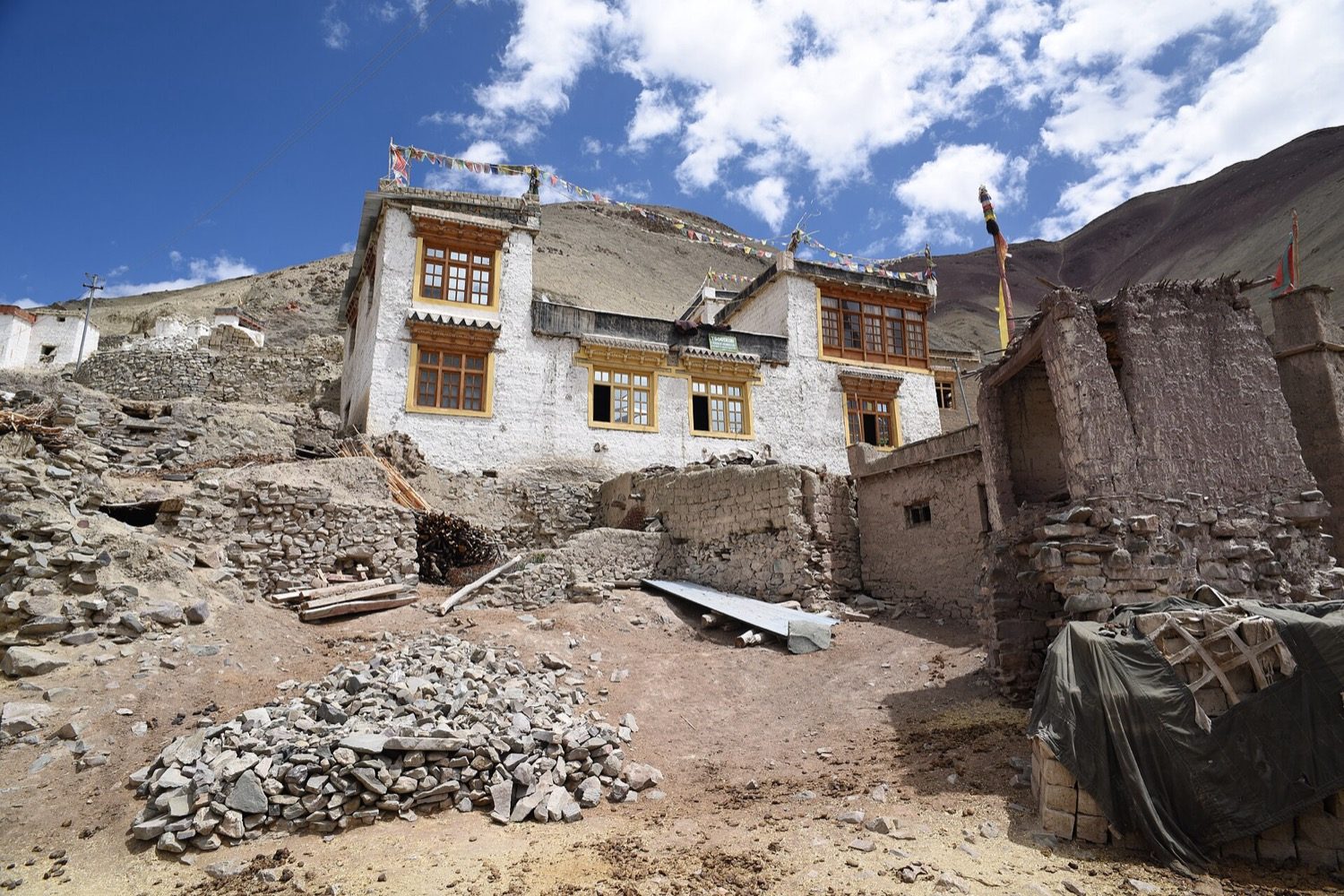 The cold high-altitude desert of Ladakh — a very different Indian climate at the same country.