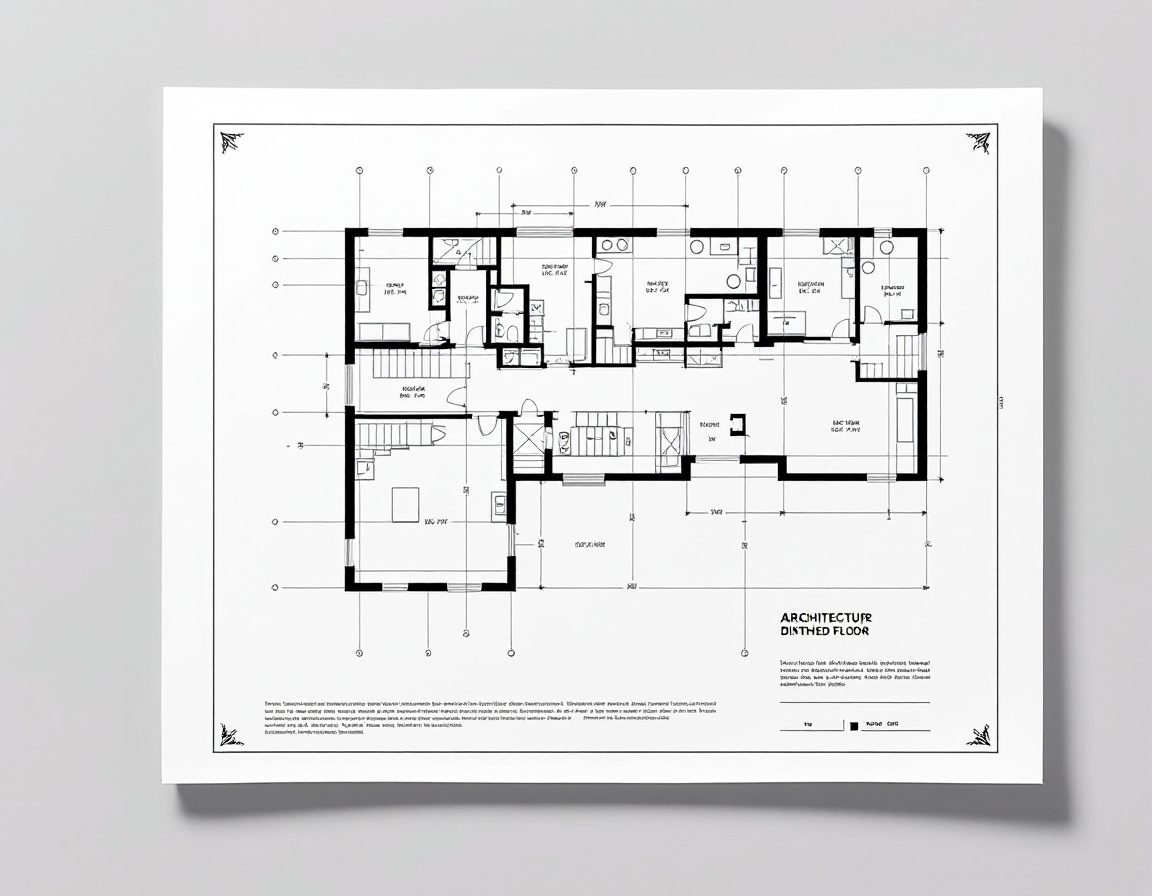 A finished CAD sheet with title block, notes and dimensions.