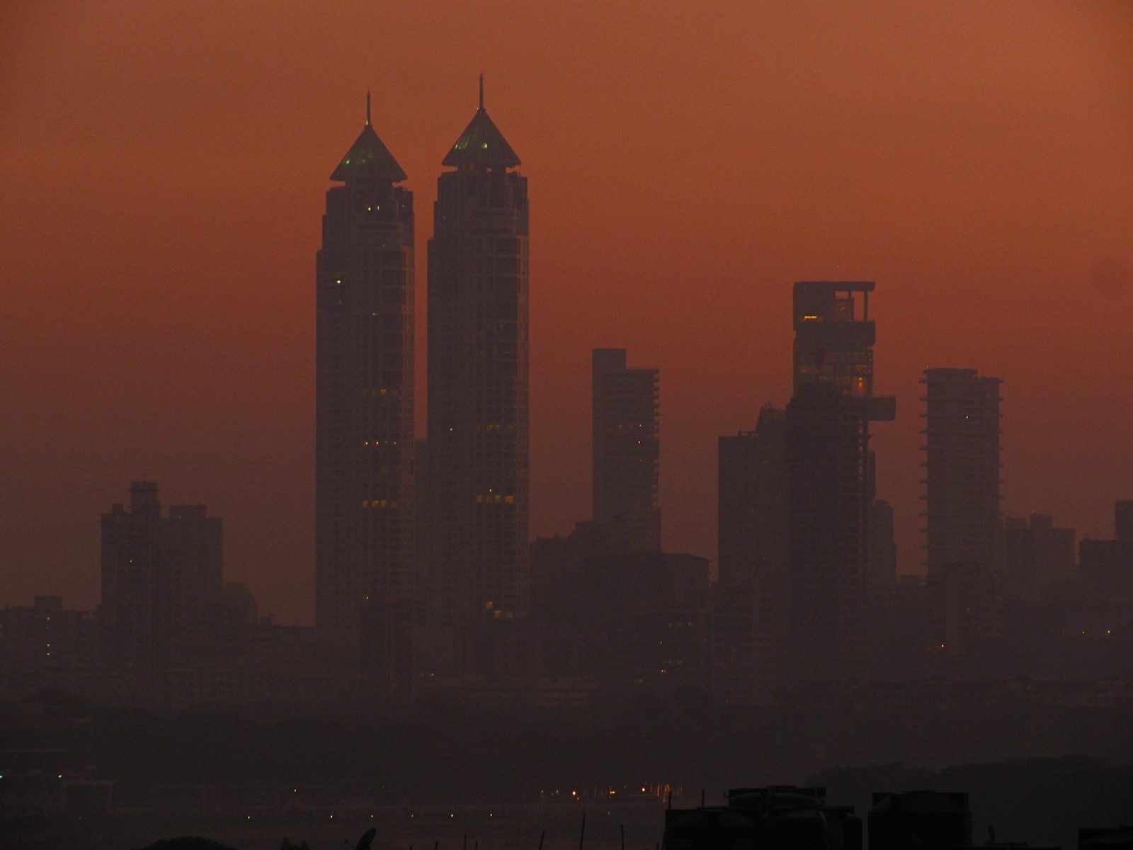 The Imperial twin towers, Mumbai (Hafeez Contractor, 2010) — then among India's tallest residential buildings; the commercial vertical city, one pole of recent Indian practice.