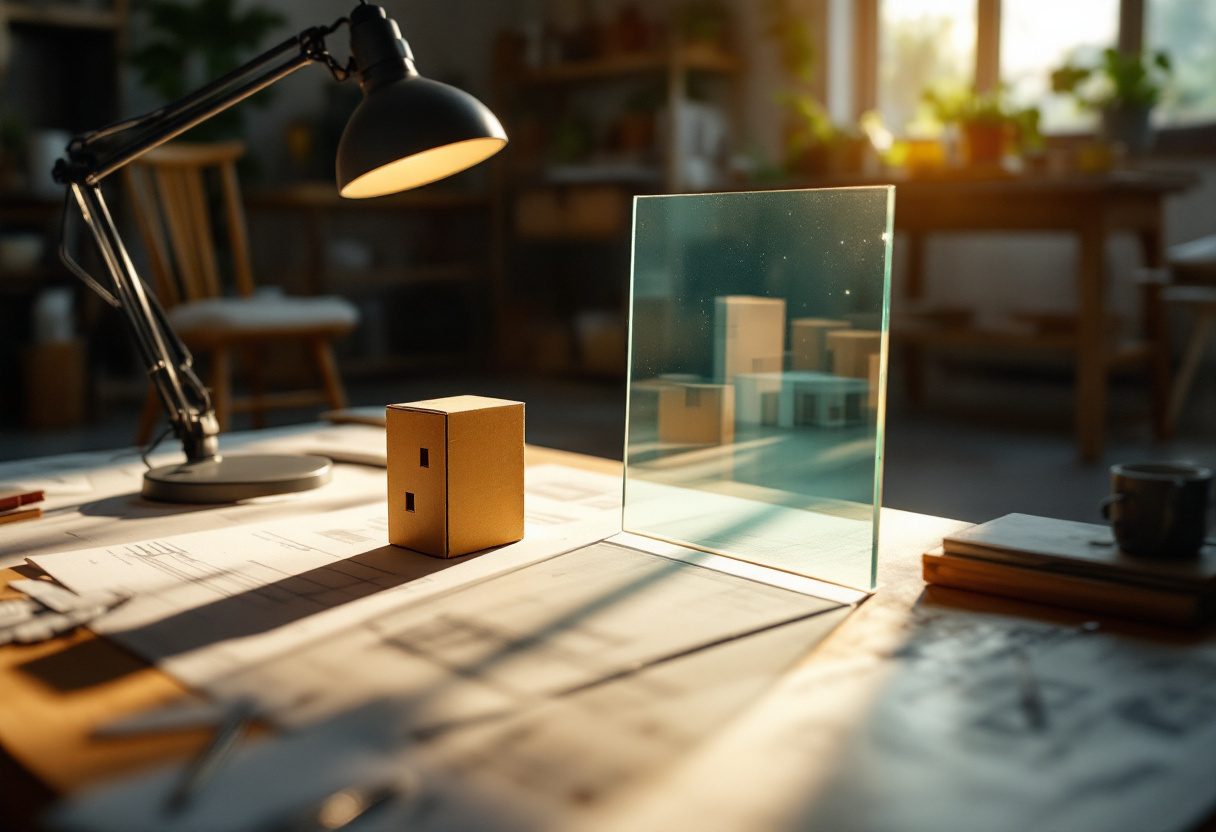 The lamp-and-glass projection demonstration.