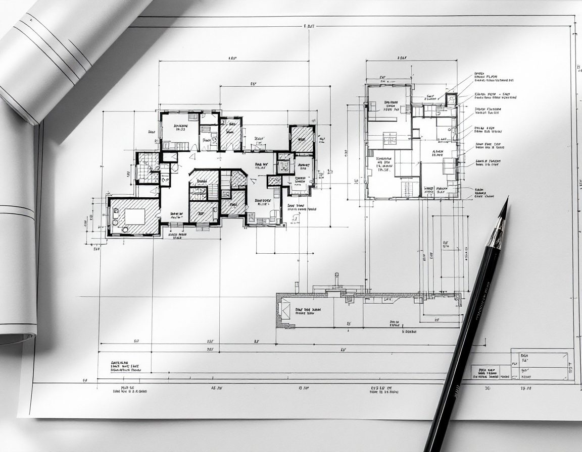 A dimensioned plan — every area statement starts here.