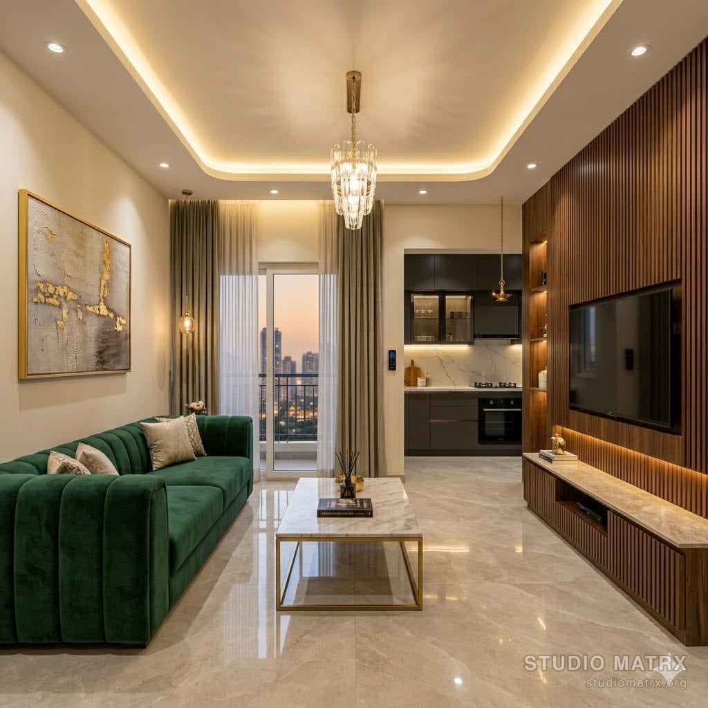 Premium-tier Indian apartment interior