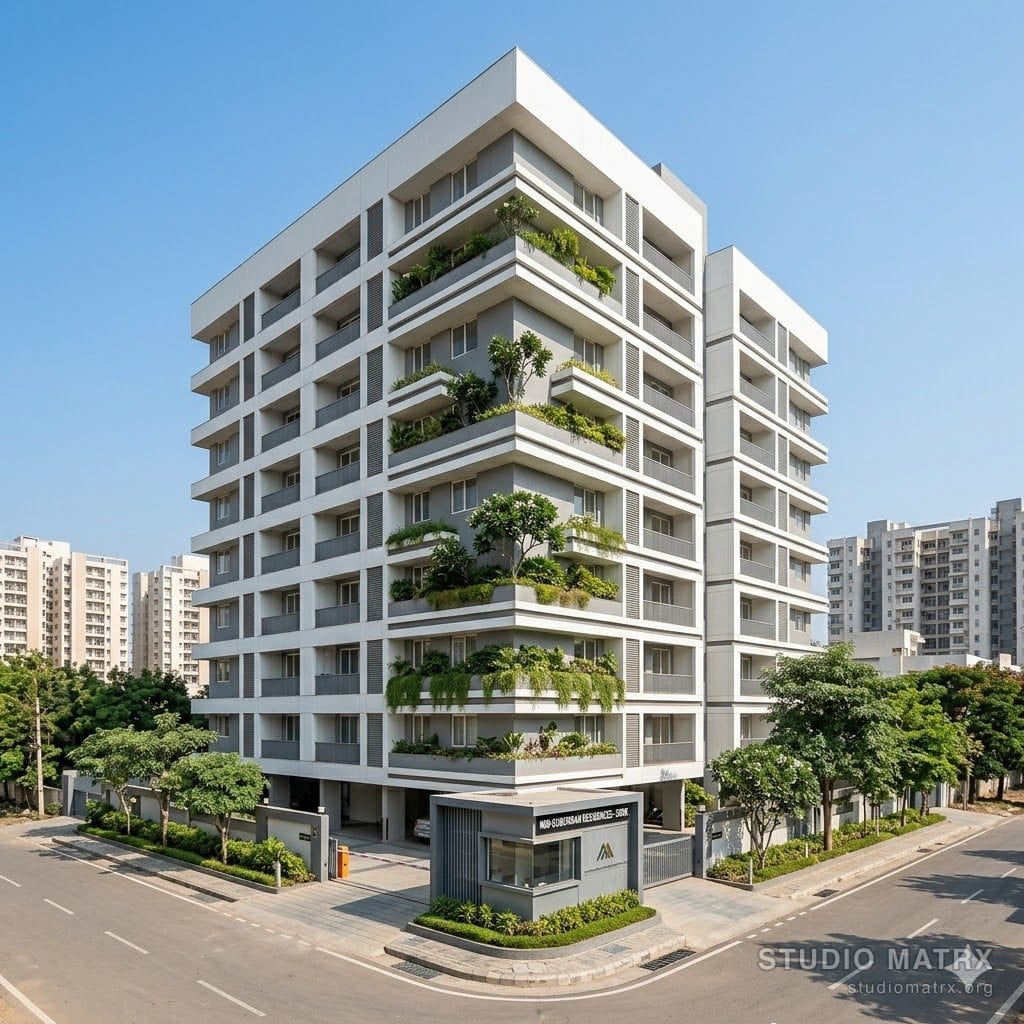 Mid-segment 2BHK apartment in an Indian metro suburb