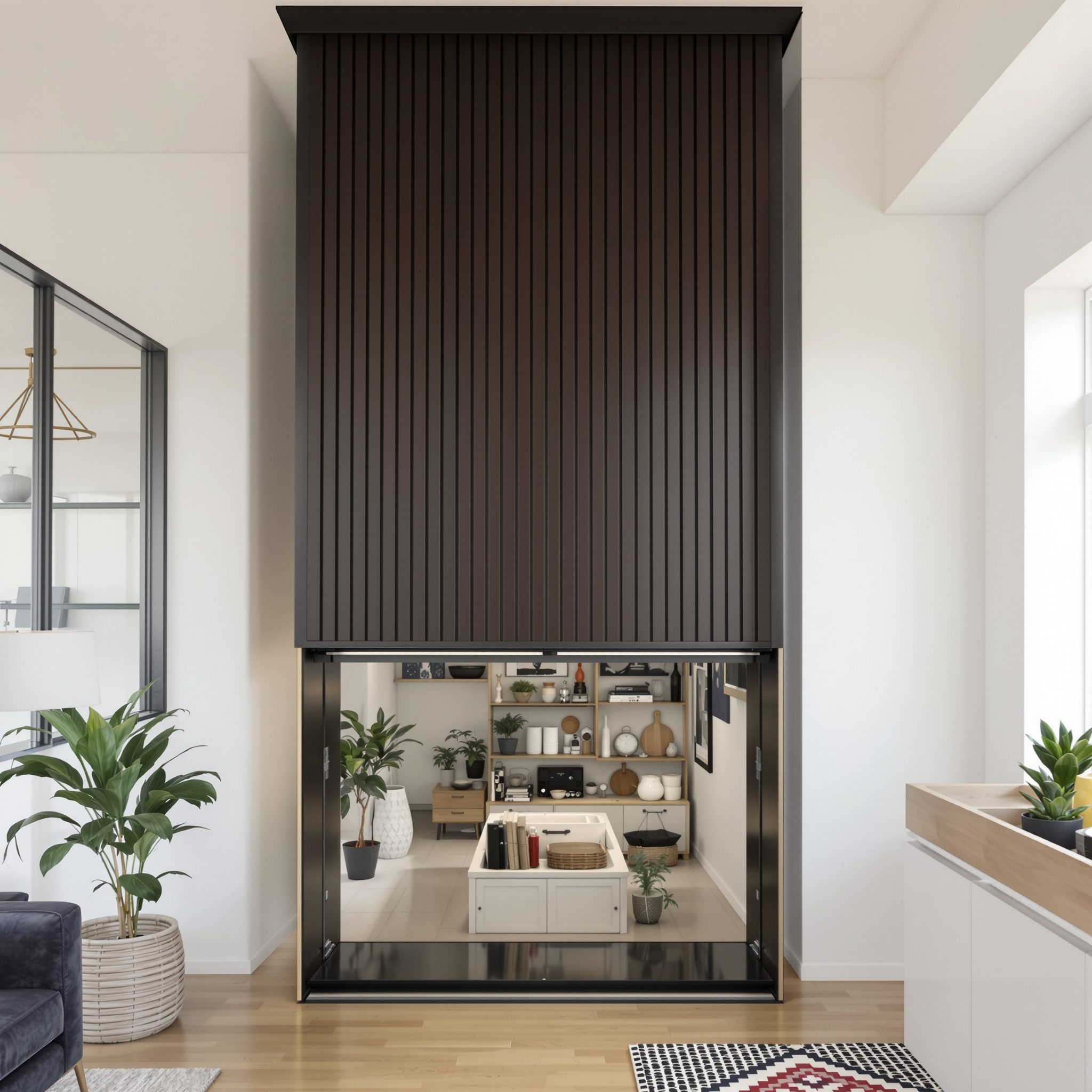 Standard home lift cabin finish