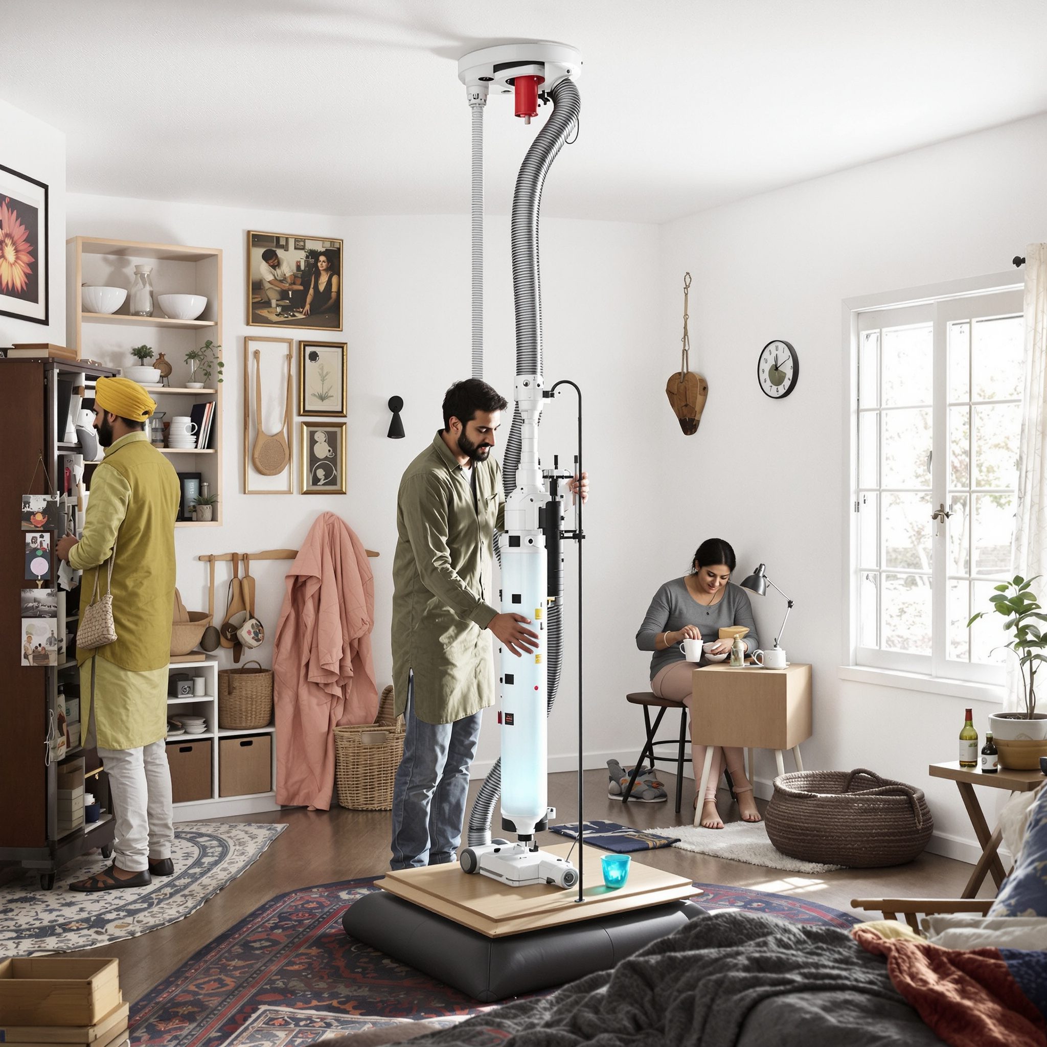 Pneumatic vacuum home lift
