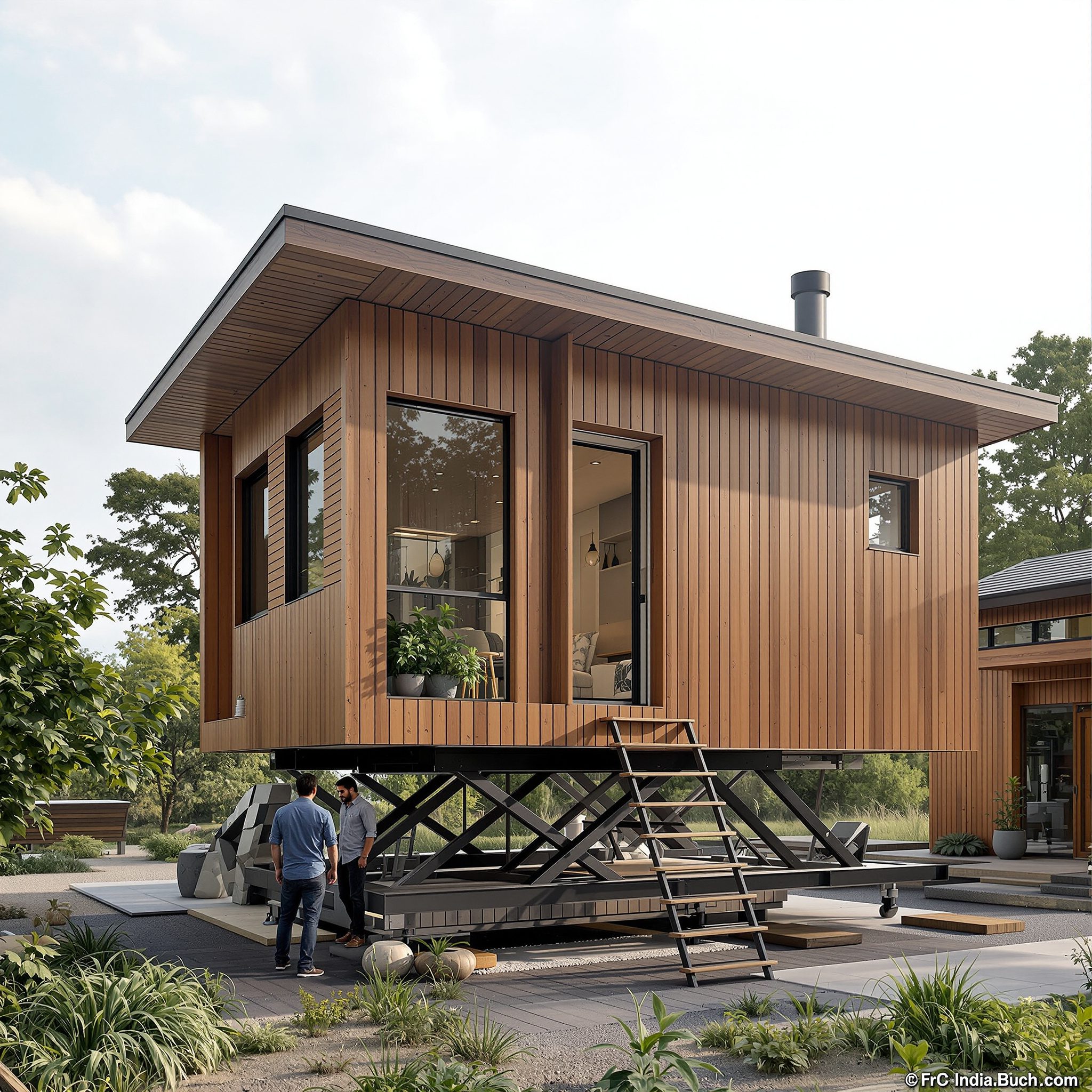 Hydraulic home lift cabin