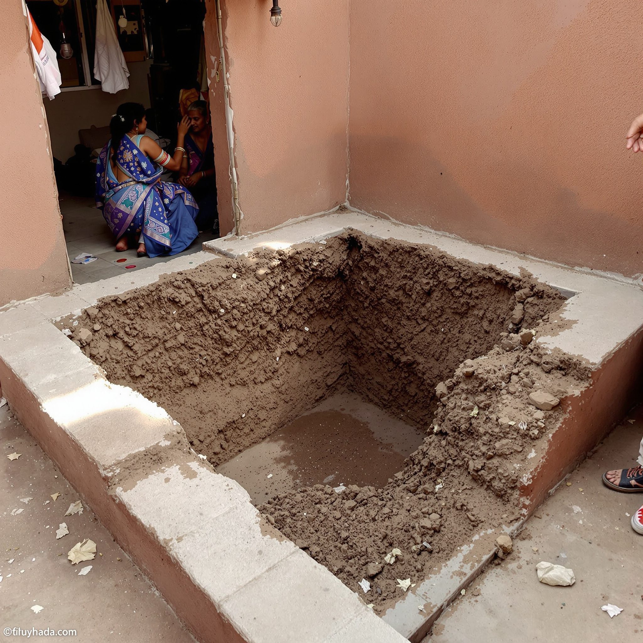 Dedicated earthing pit