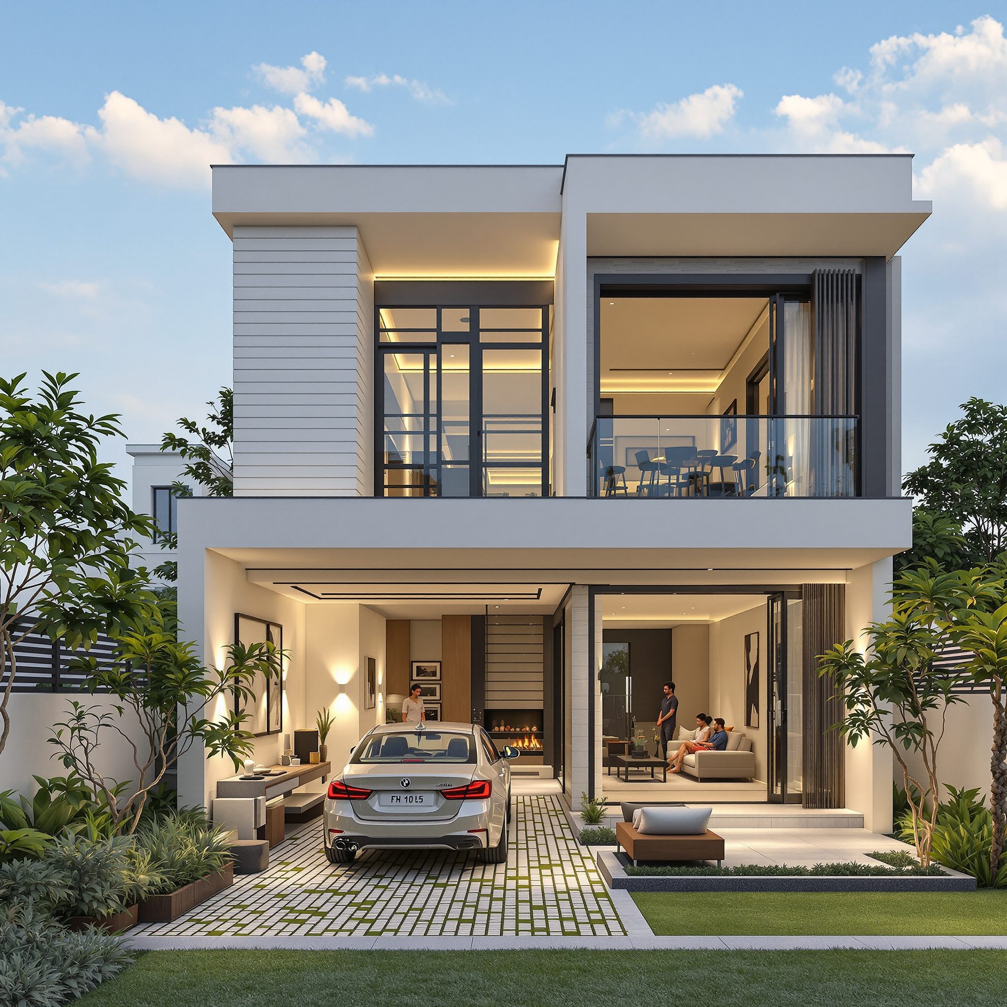 Home lift in a premium villa