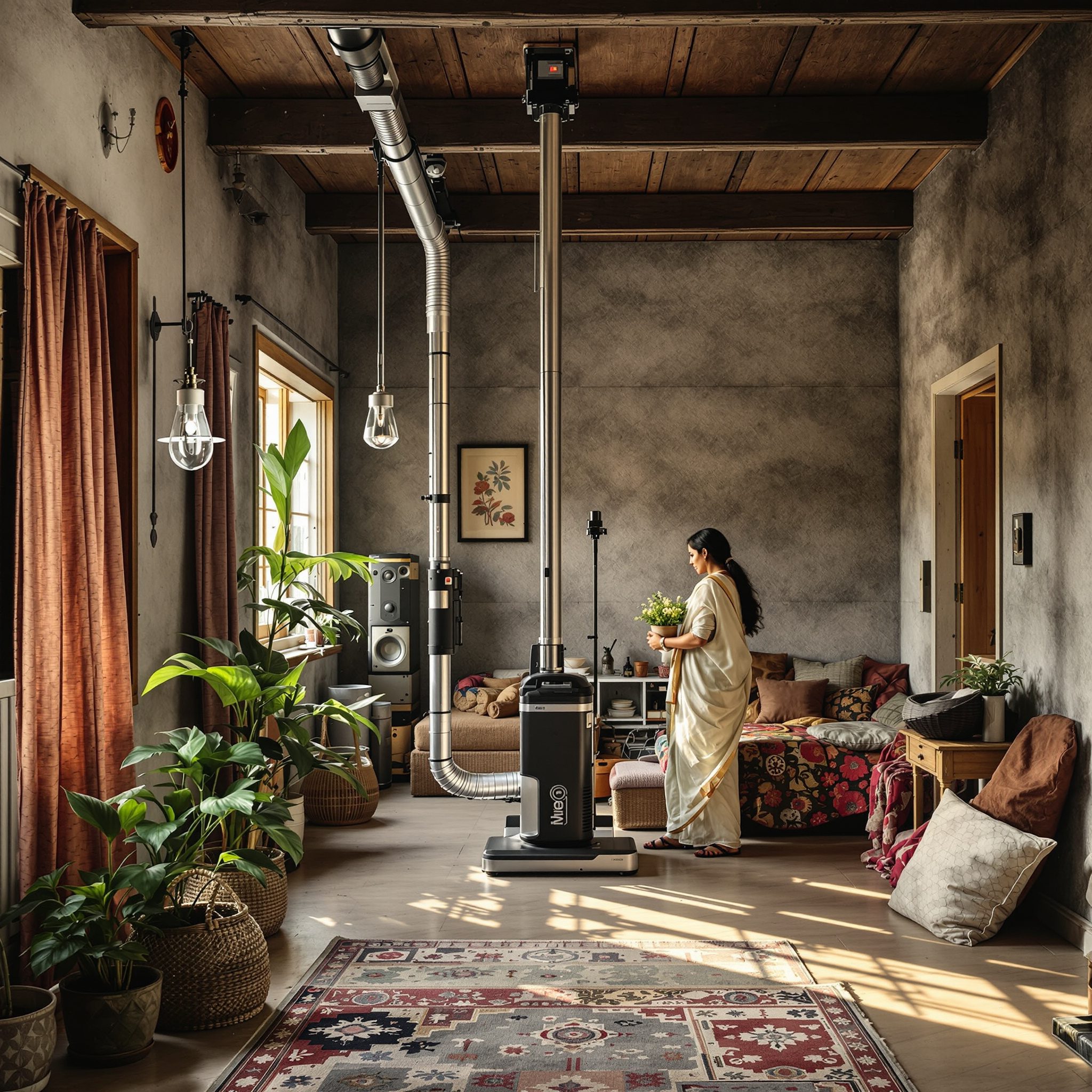 Pneumatic vacuum home lift
