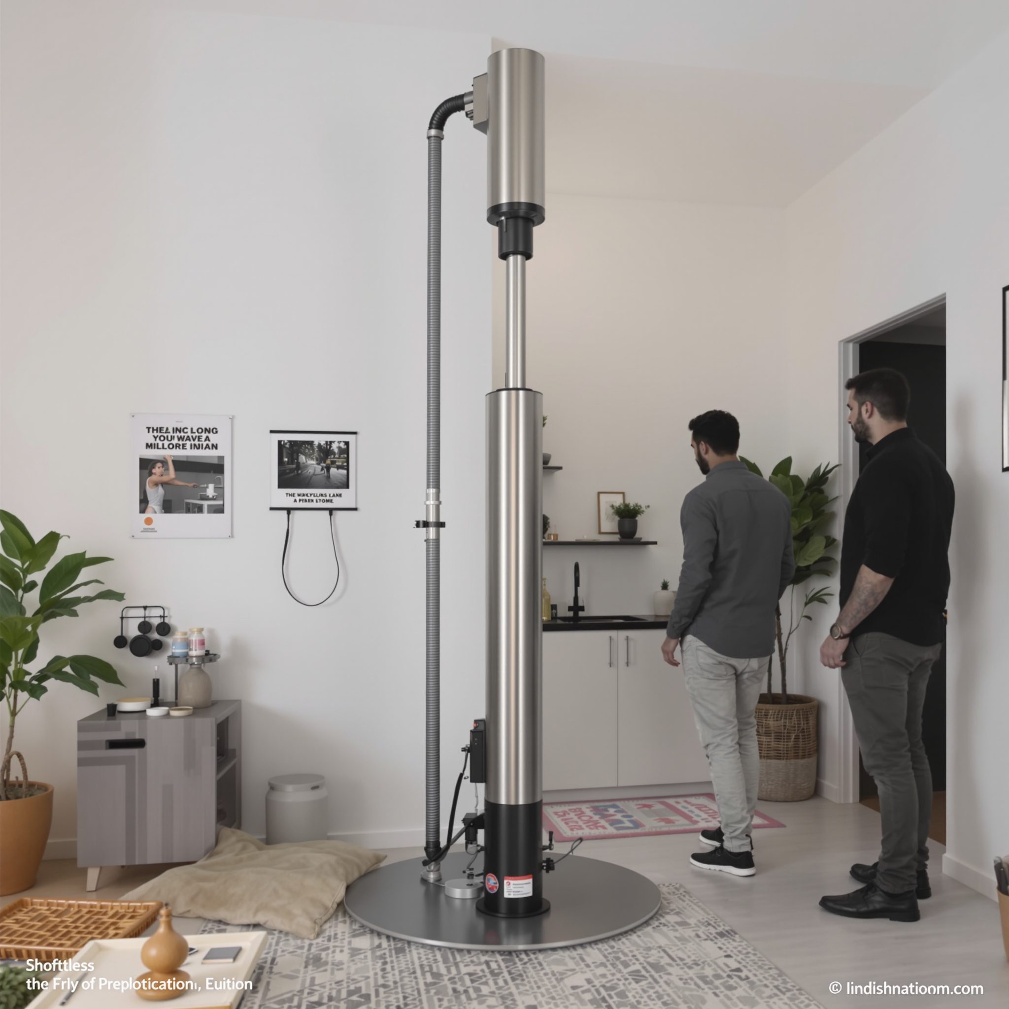 Shaftless pneumatic vacuum home lift