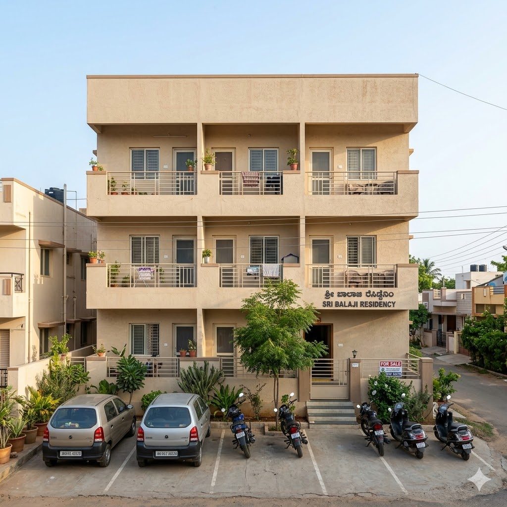 Affordable 1BHK in an Indian Tier-2 city or metro suburb