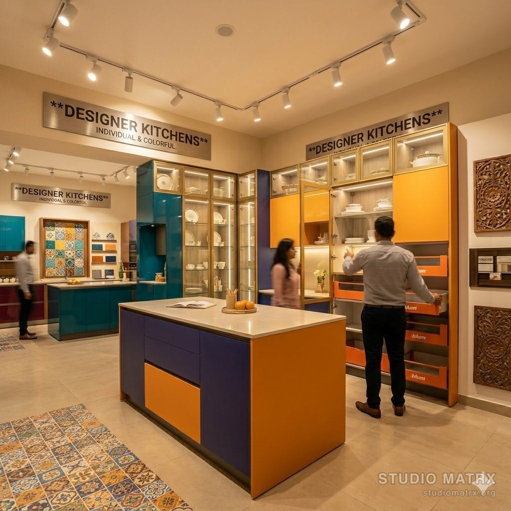 Second modular kitchen showroom of an Indian brand