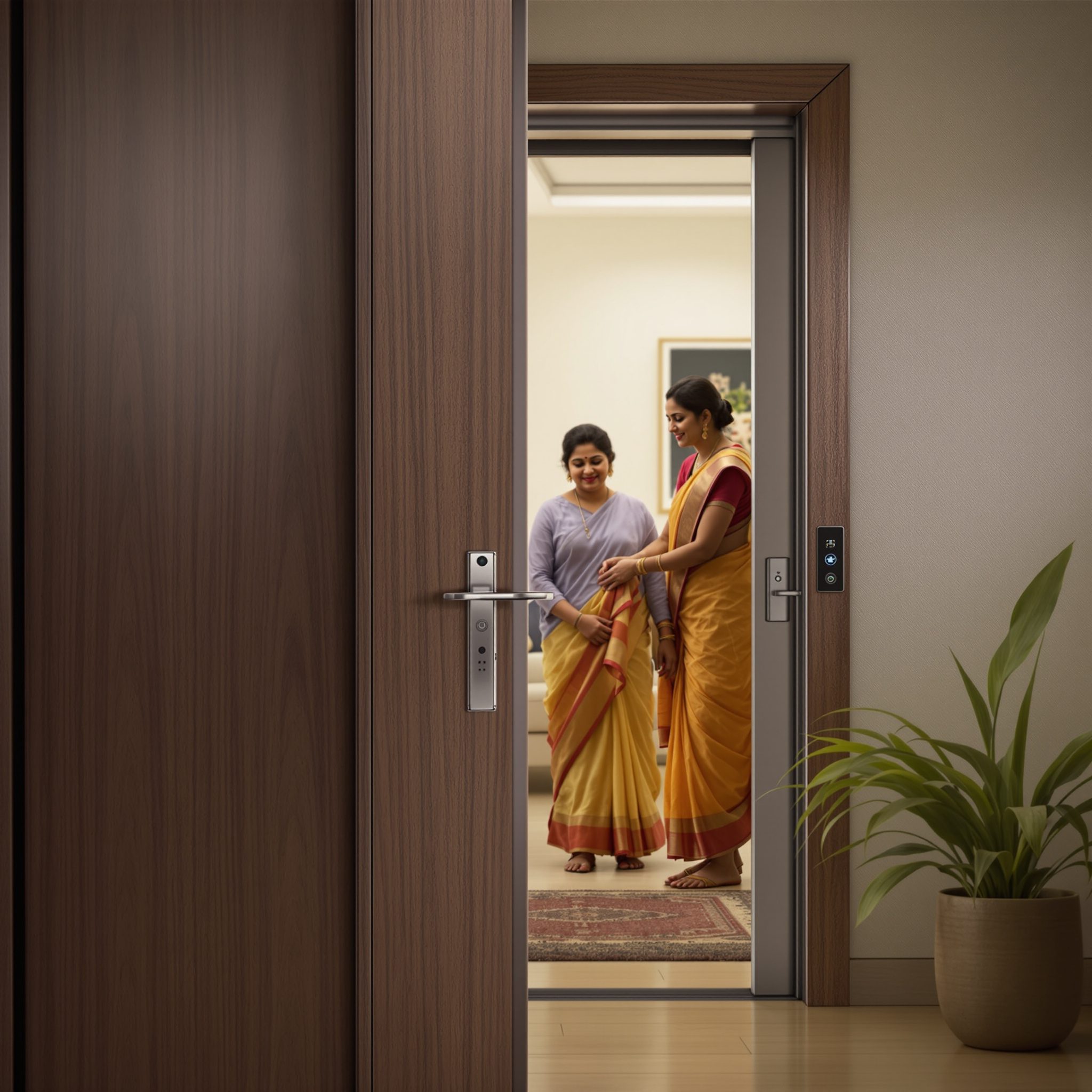 Home lift door interlock and sensor edge