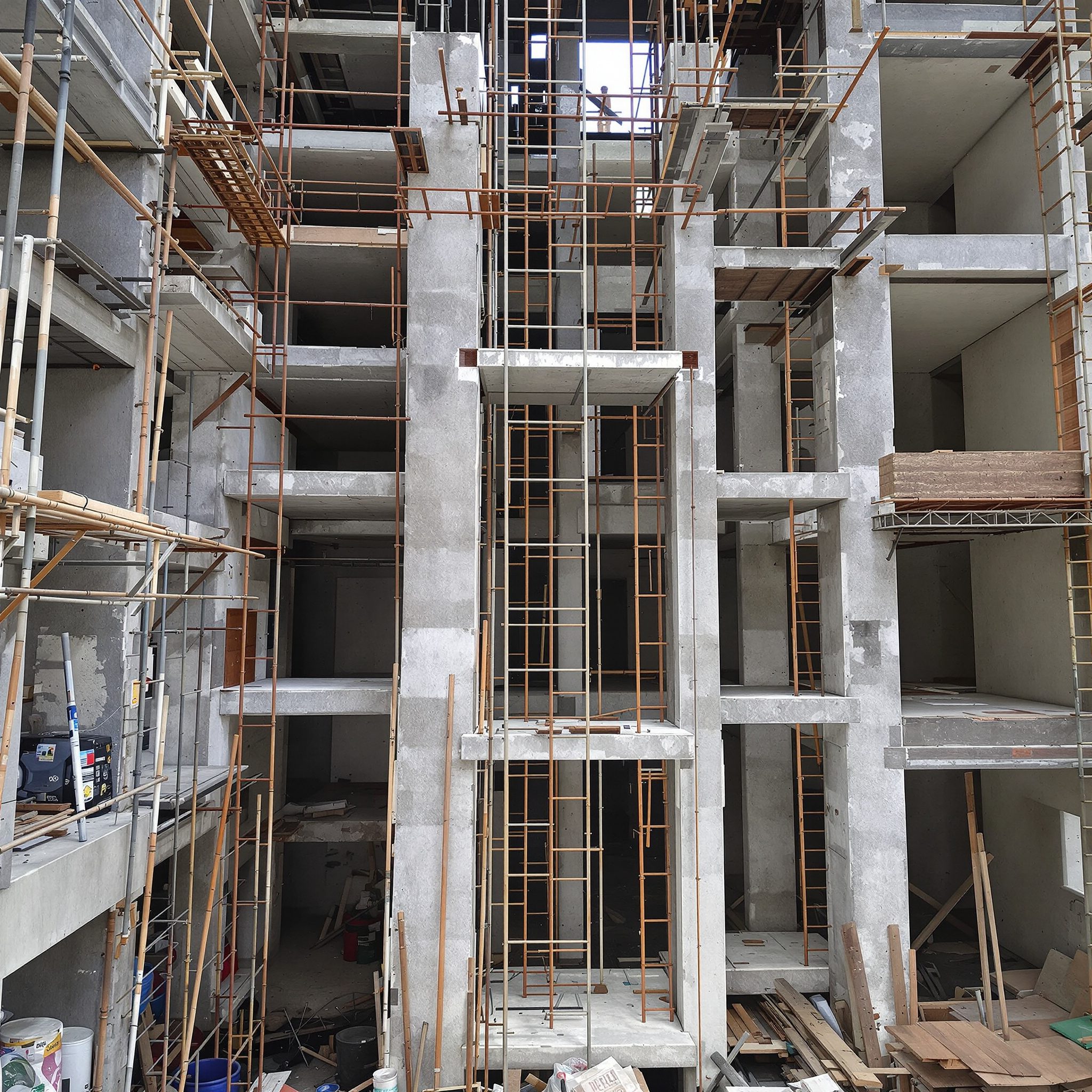 RCC lift shaft under construction