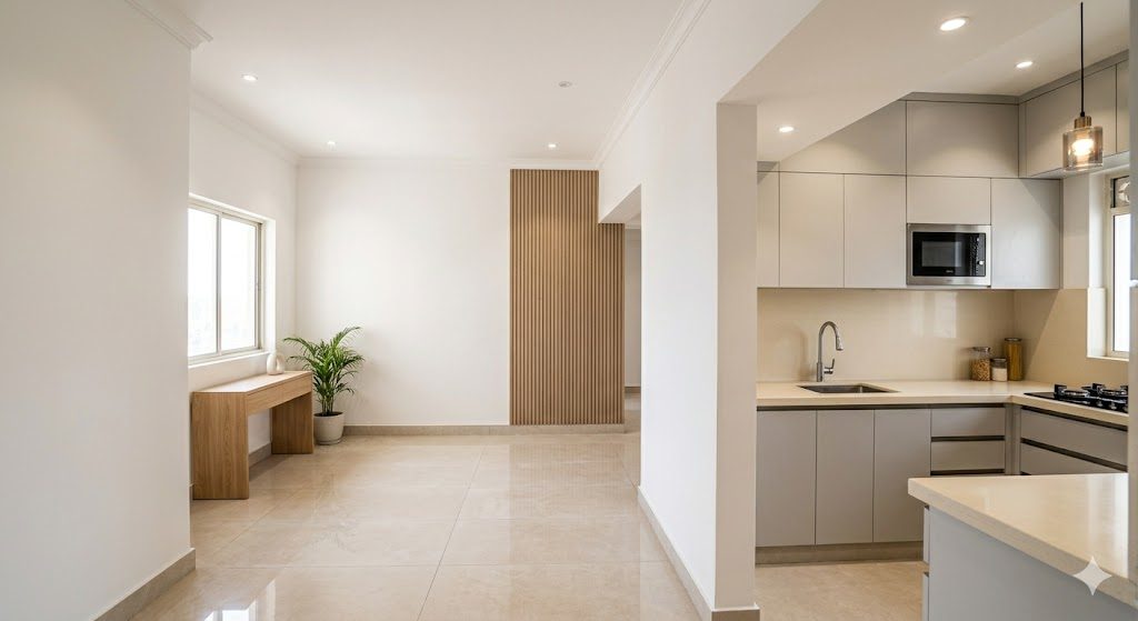 Same apartment after renovation