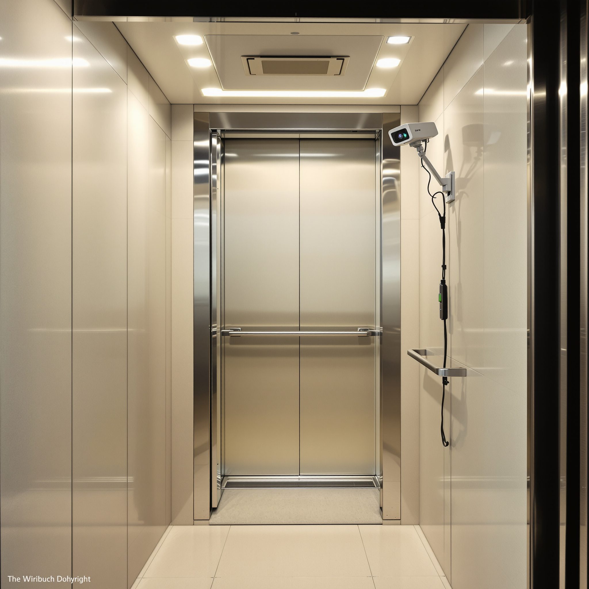 CCTV camera inside a home lift cabin