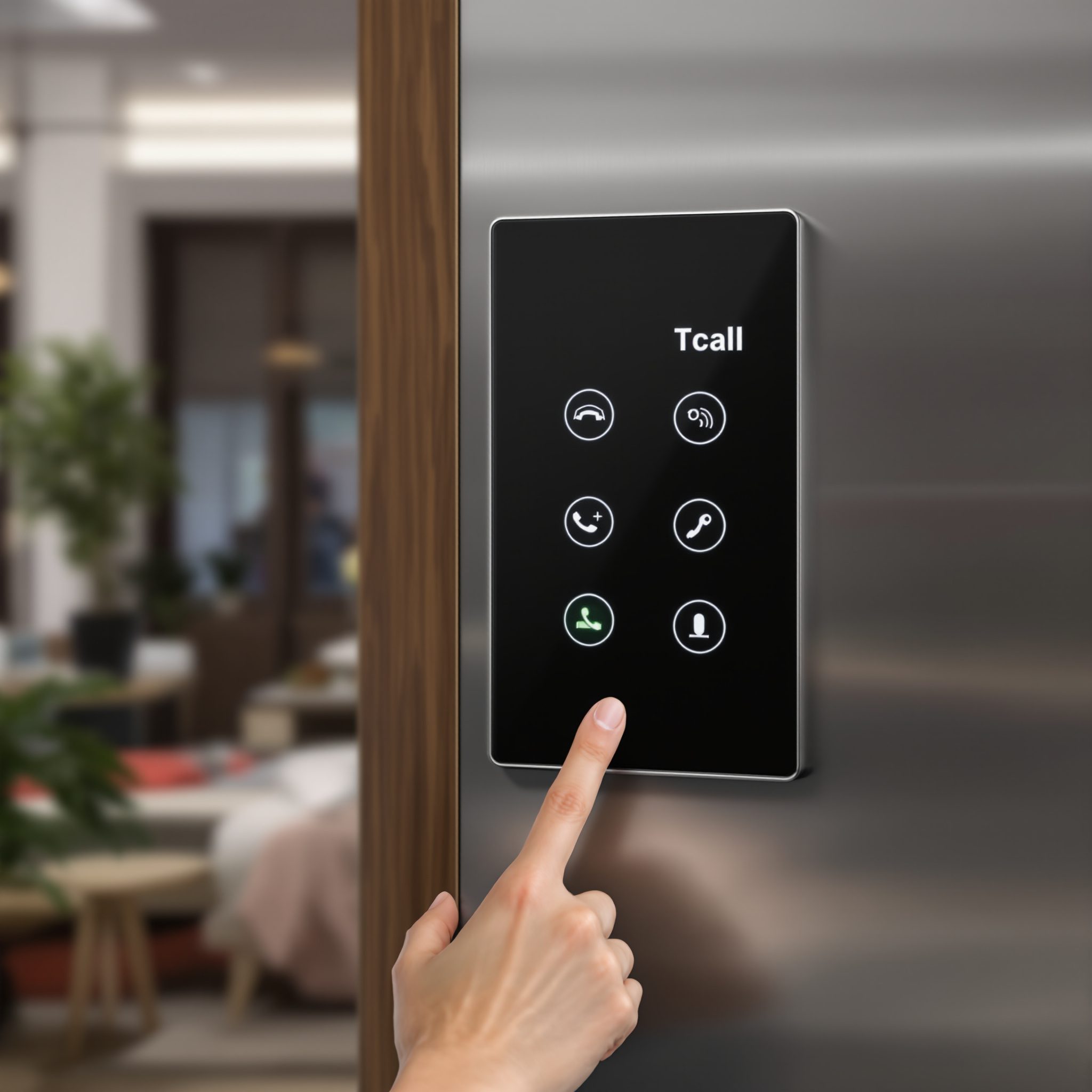Touchless sensor lift call panel